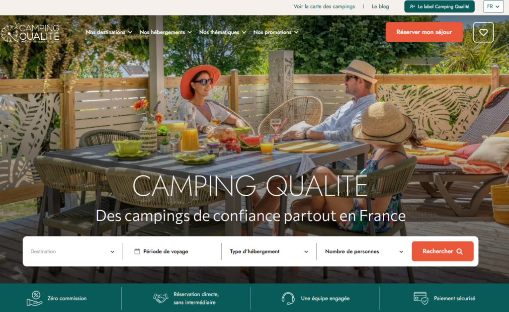 Les campings labélisés Campings qualité